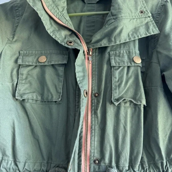 Olive green utility jacket - Picture 4 of 6